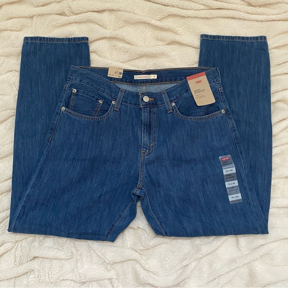NWT Levi's Middy Straight medium wash jeans 31x30